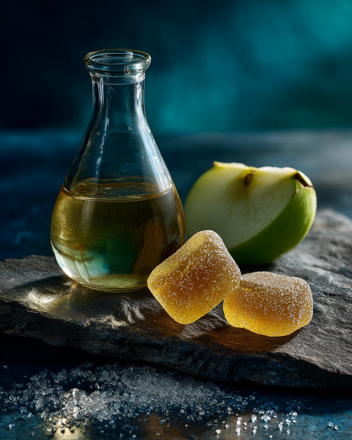 Gummies de Vinagre de Manzana con la Madre — 500mg + Extracto de Jengibre